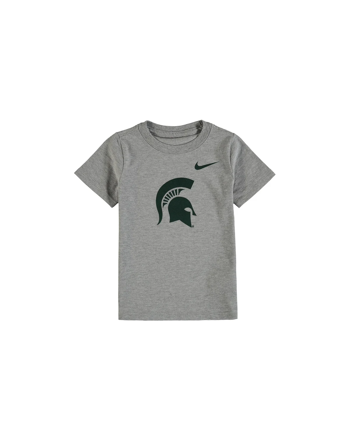 Toddler Boys and Girls Heather Gray Michigan State Spartans Logo T-shirt