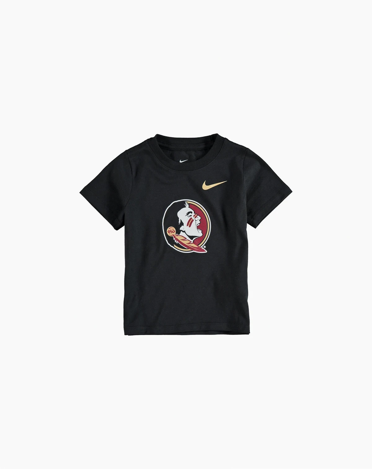 Toddler Boys and Girls Black Florida State Seminoles Logo T-shirt