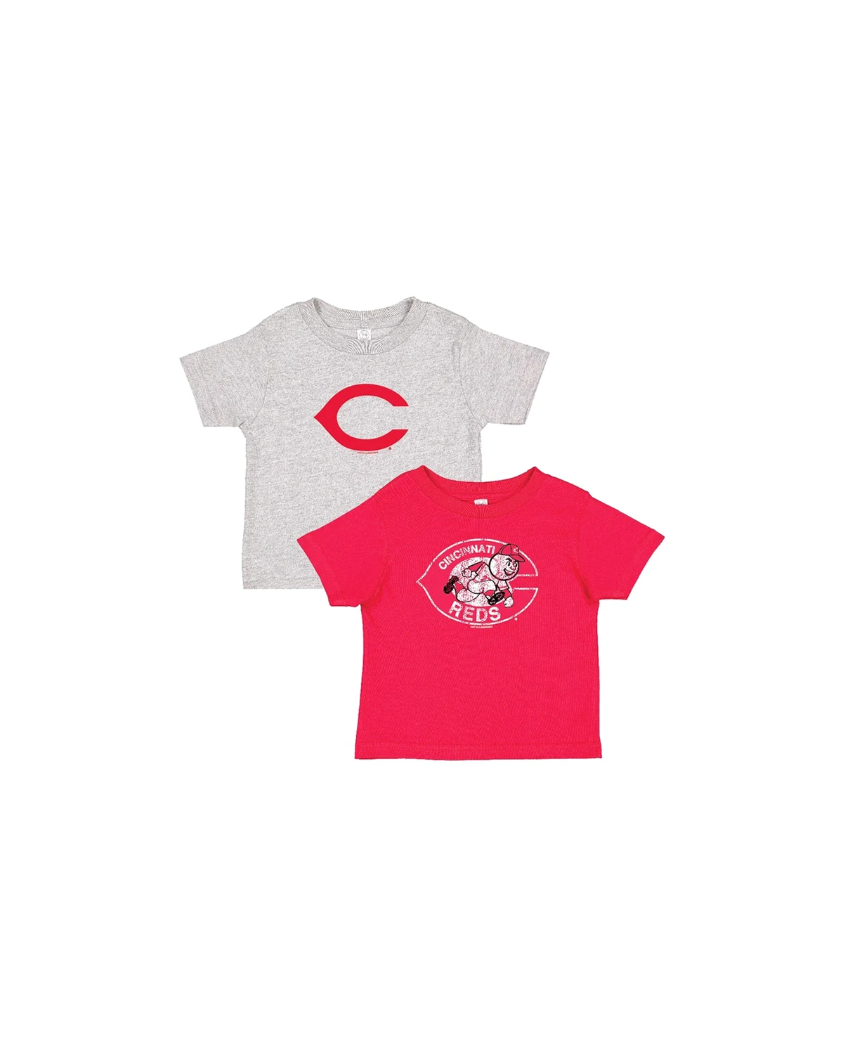 Toddler Red/Heather Gray Cincinnati Reds Cooperstown Collection T-Shirt, Set of 2