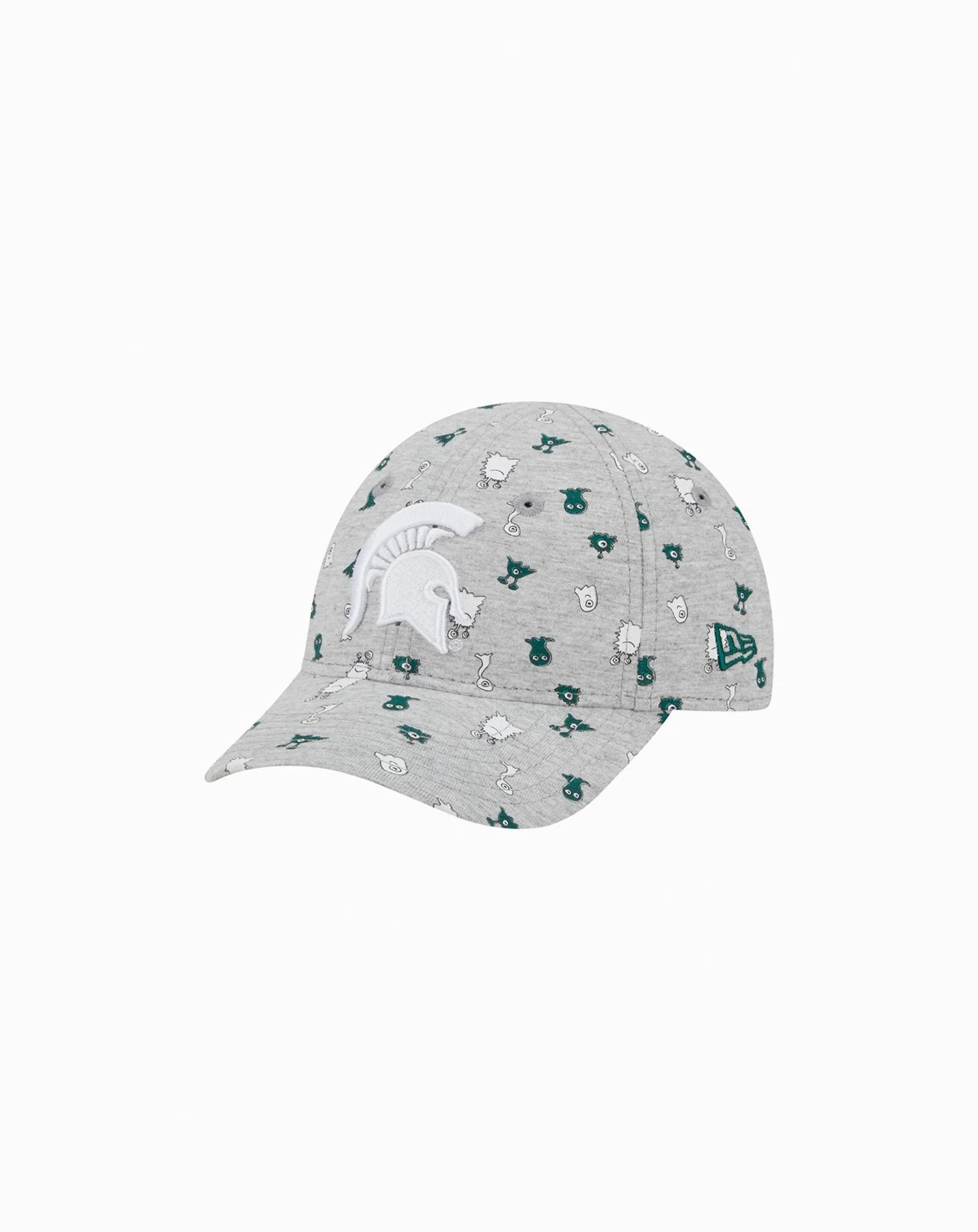 Toddler Heather Gray Michigan State Spartans Allover Print Critter 9FORTY Flex Hat