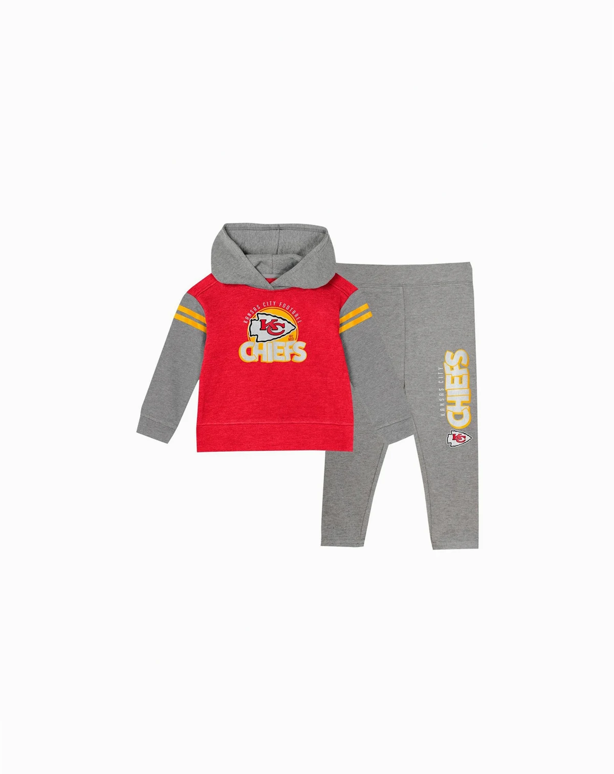 Toddler 2-Piece Kansas City Chiefs Club House Long Sleeve Hoodie Top and Leggings Set