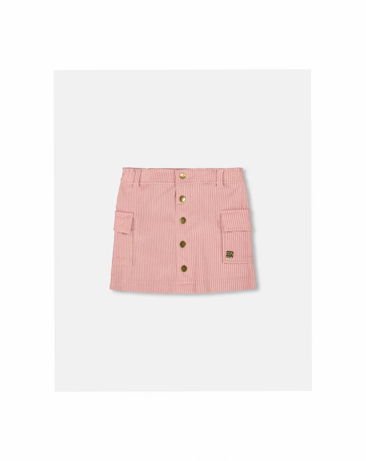Girl Corduroy Skirt with Cargo Pockets Dusty Pink - Toddler|Child
