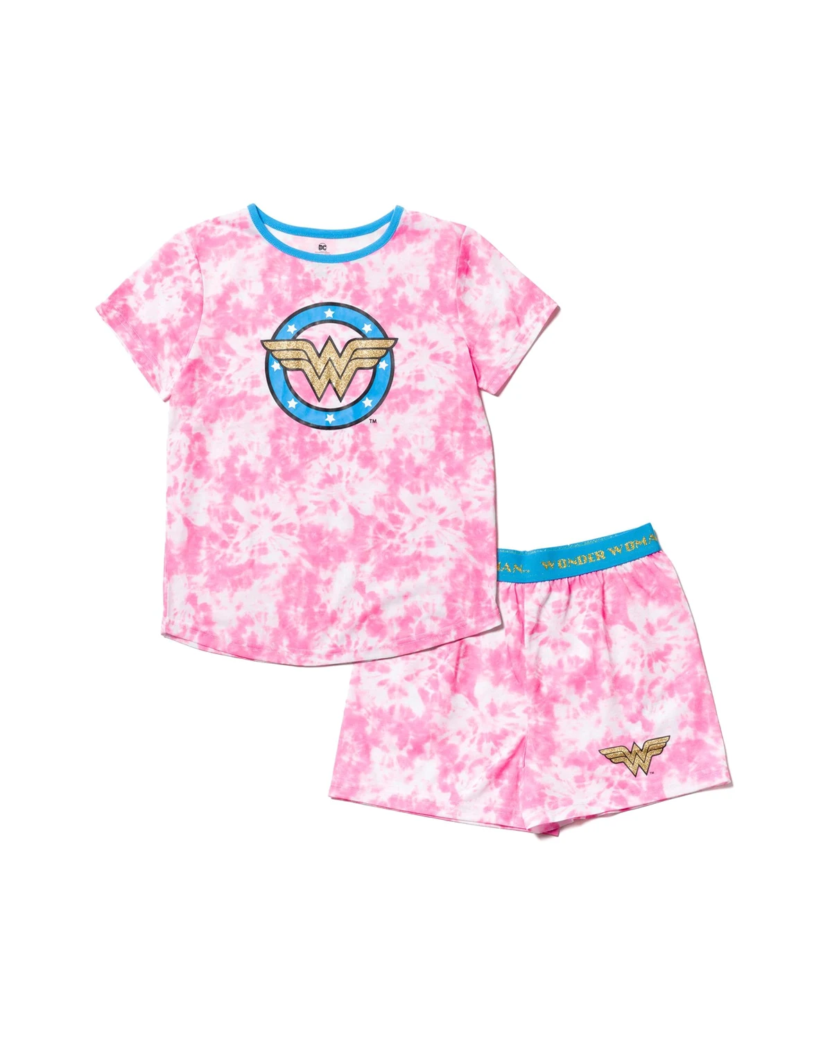 Toddler Girls DC Comics Wonder Woman Pajama Shirt and Shorts