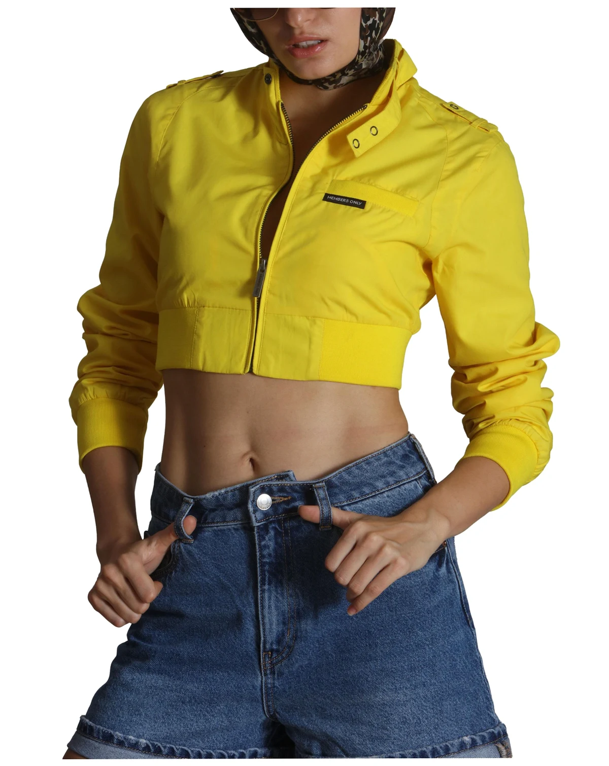 Women's Mini Cropped Racer Jacket