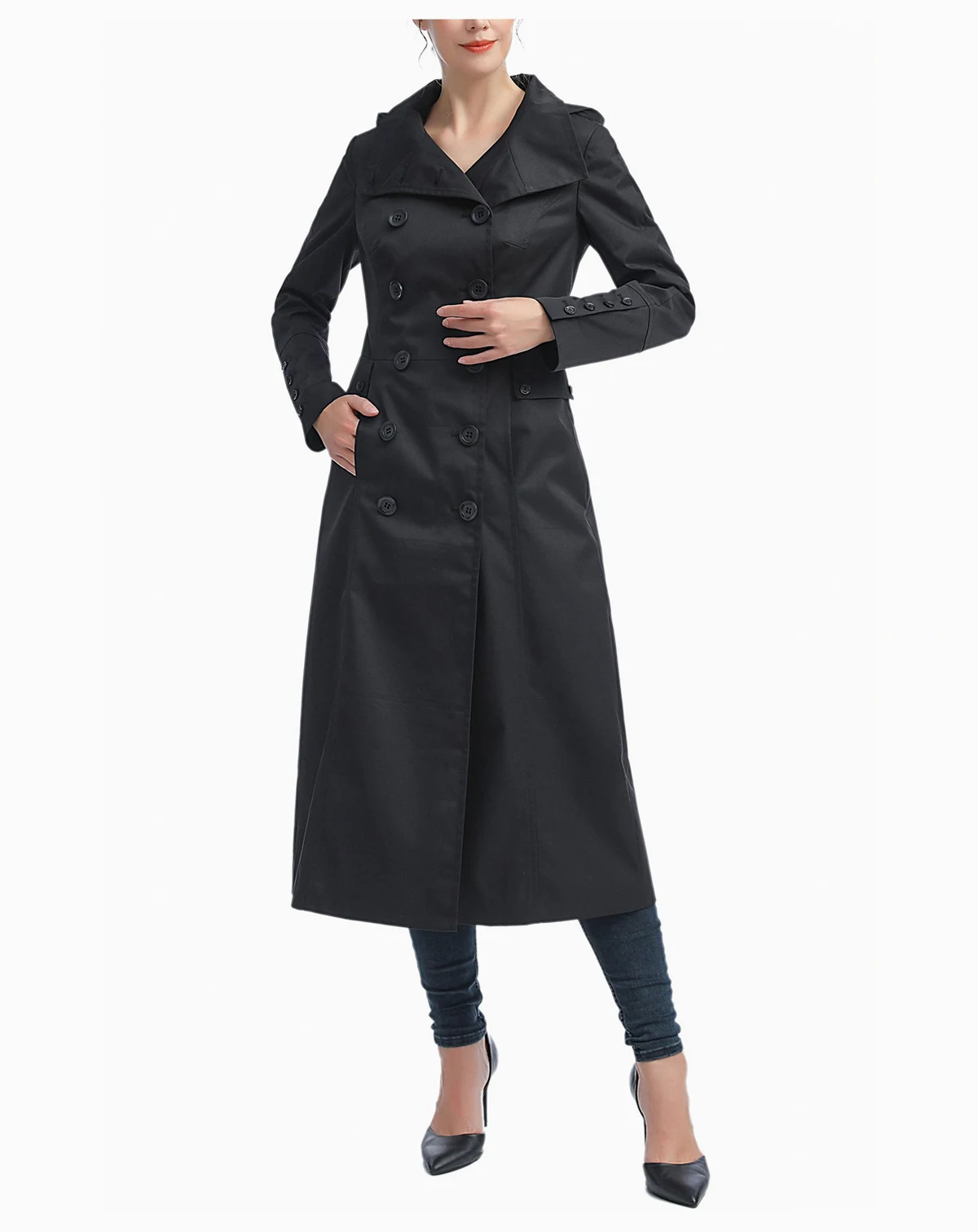 Women's kimi + kai Long Trench Coat