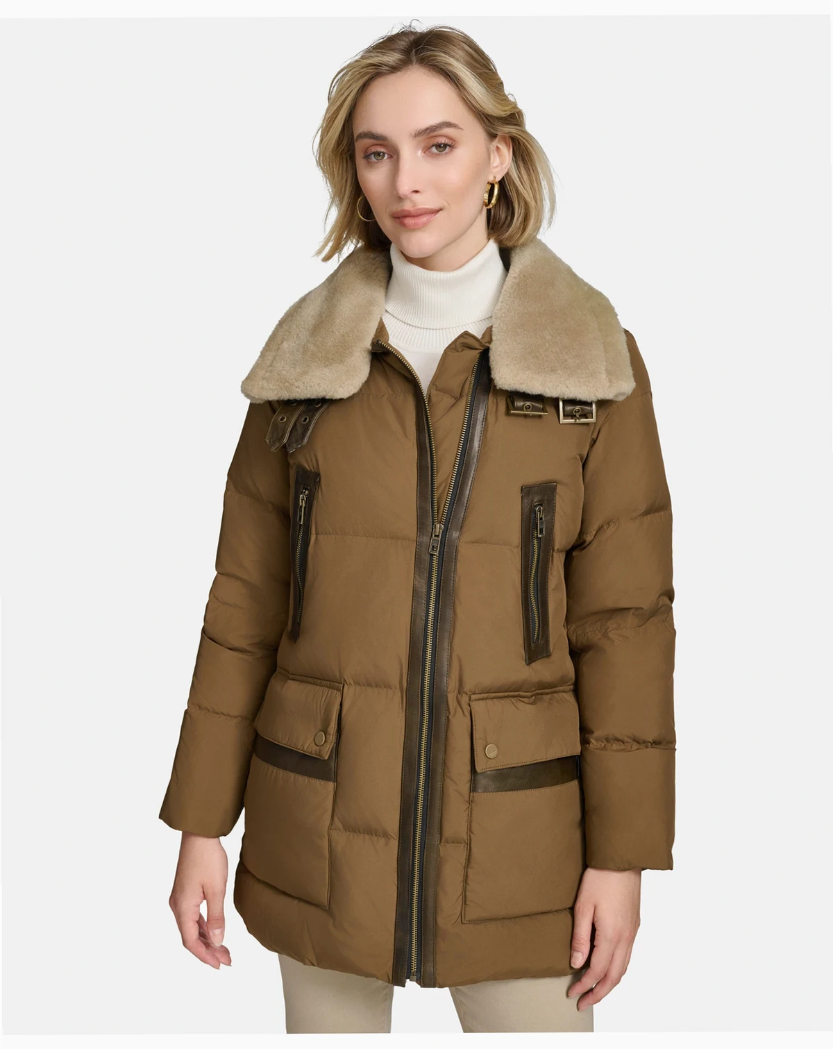 Women's Dutton Aviator Mixed Media Puffer