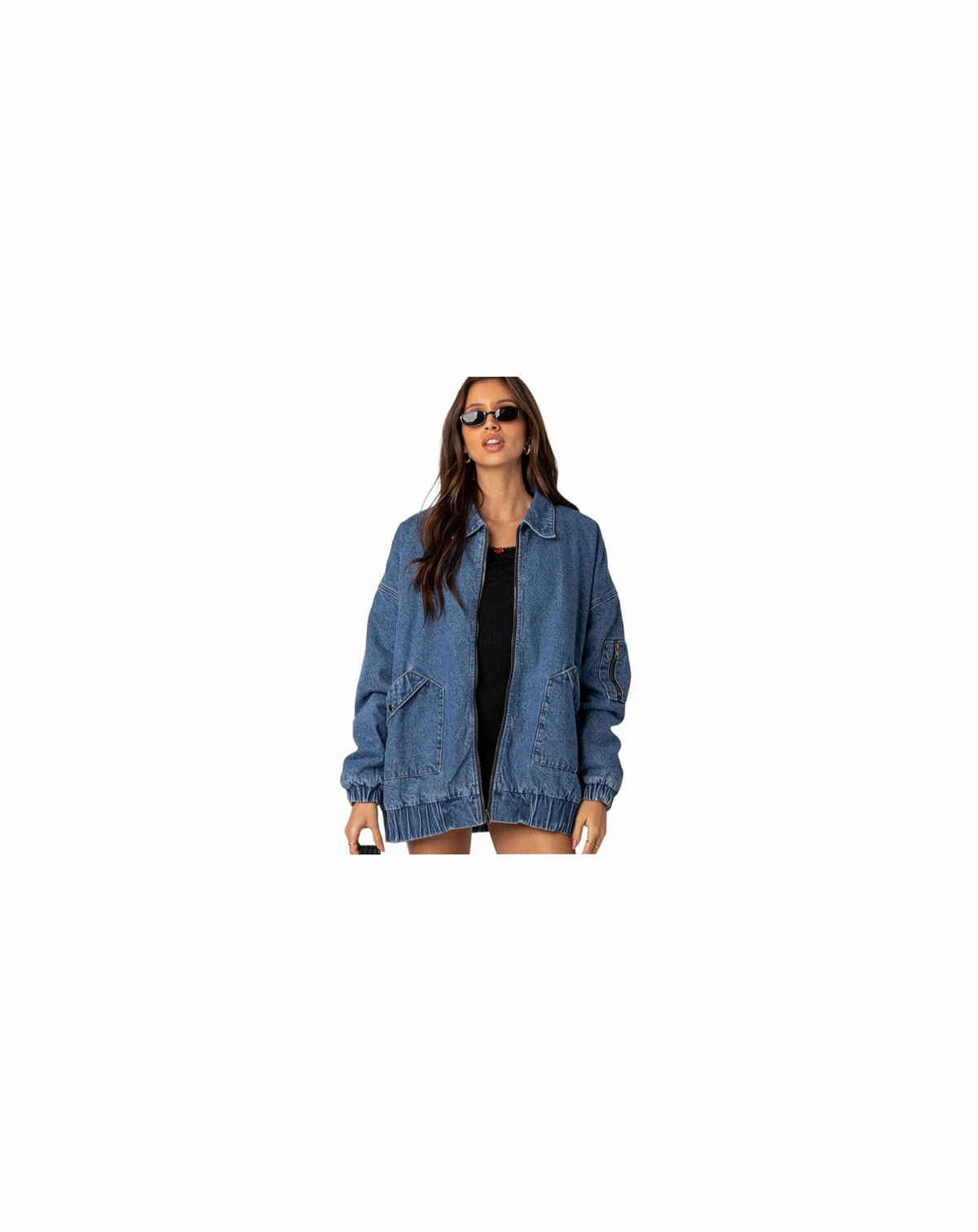 Women's Sophie oversized washed denim jacket