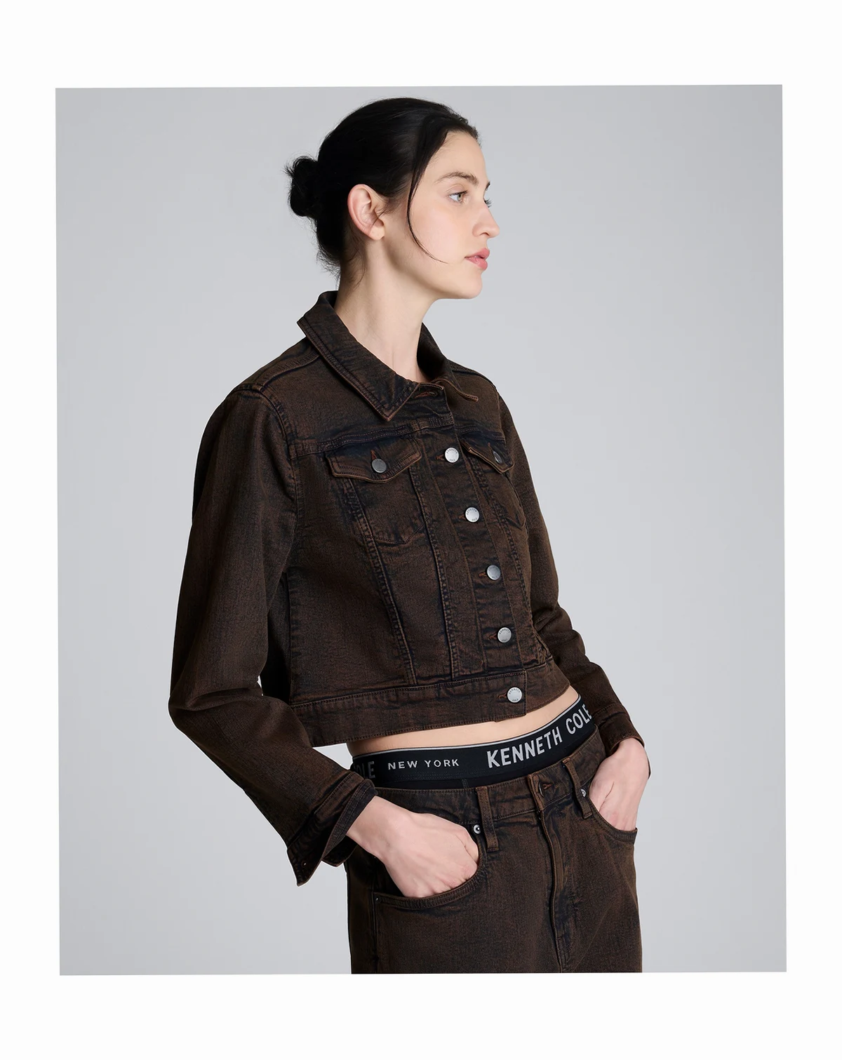 Women's Cropped Trucker Jacket