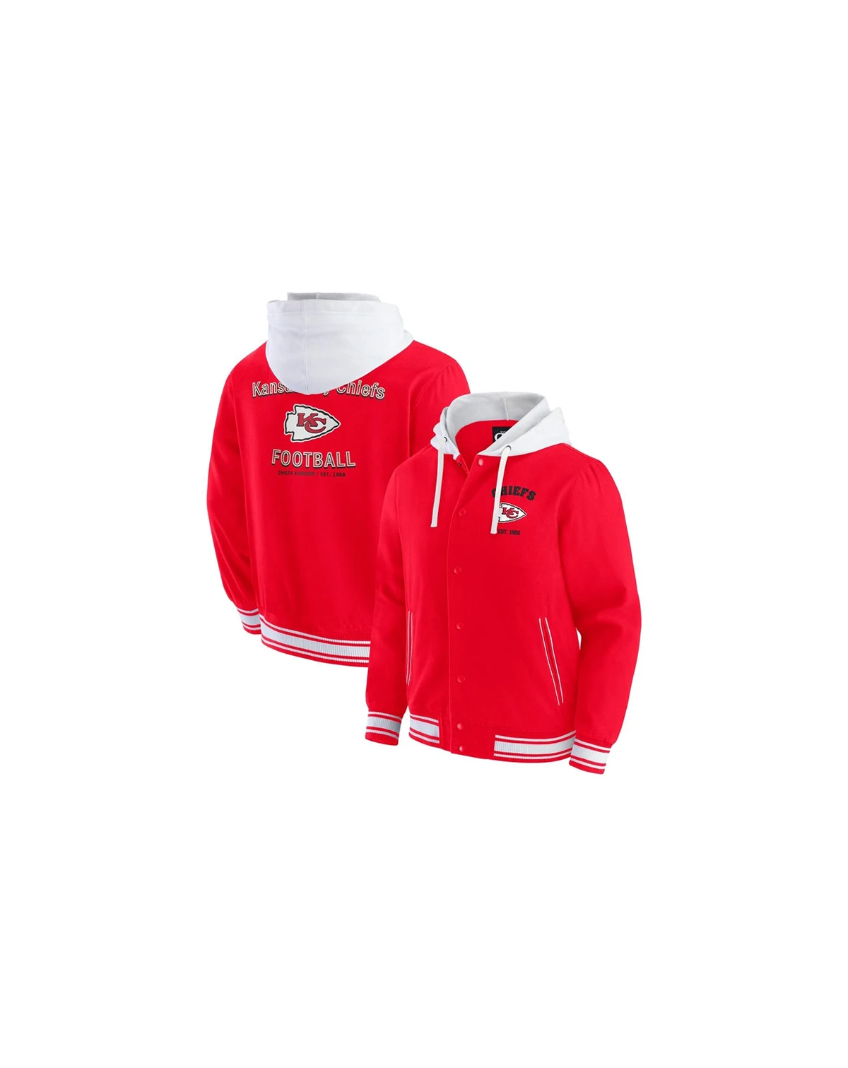 Darius Rucker Collection by Men's Red Kansas City Chiefs Full-Snap Hoodie Jacket