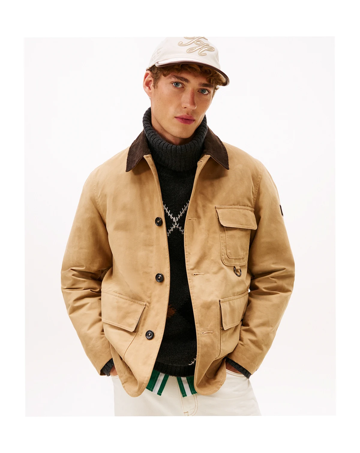 Men's Waxed Point Collar Barn Jacket