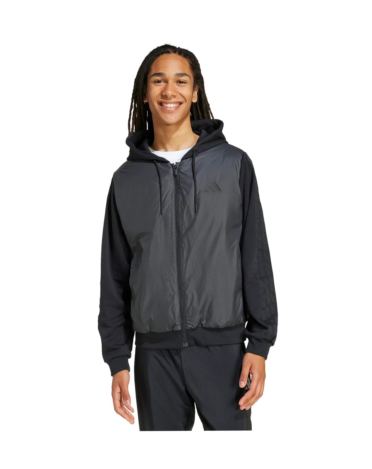Men's Essentials 3-Stripes Insulated Sportswear Hooded Jacket
