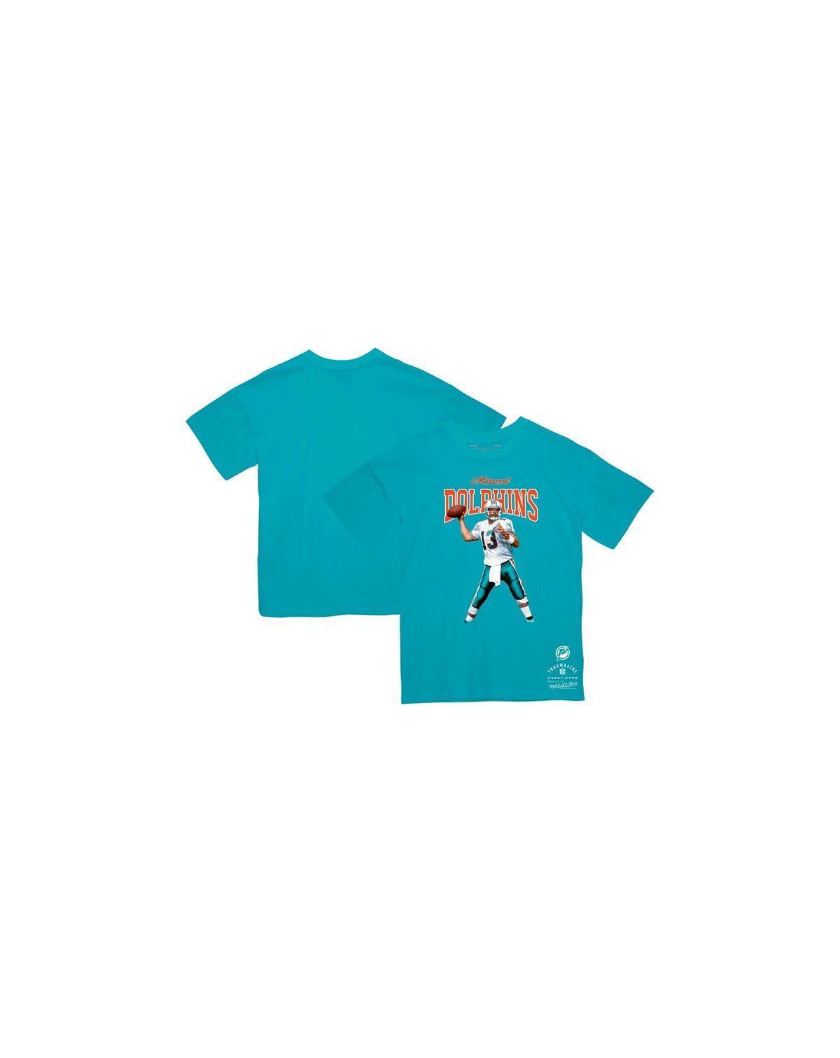 Men's Dan Marino Aqua Miami Dolphins Sideline Retired Player T-Shirt