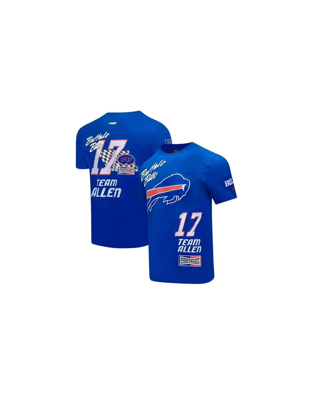 Men's Josh Allen Royal Buffalo Bills Fast Lane Name Number Player T-Shirt