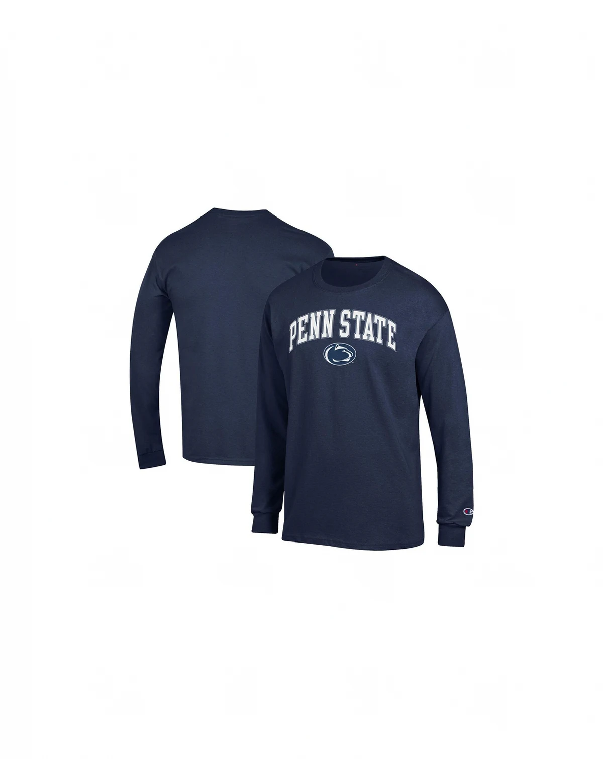 Men's Navy Penn State Nittany Lions Arch Over Logo Long Sleeve T-Shirt