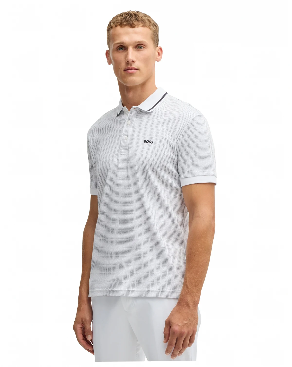 Men's Jacquard Regular-Fit Paddy Polo