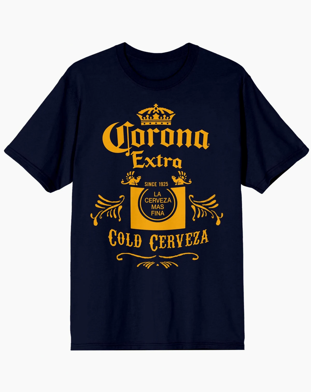 Cold Cerveza Label Men's Navy T-Shirt-3XL