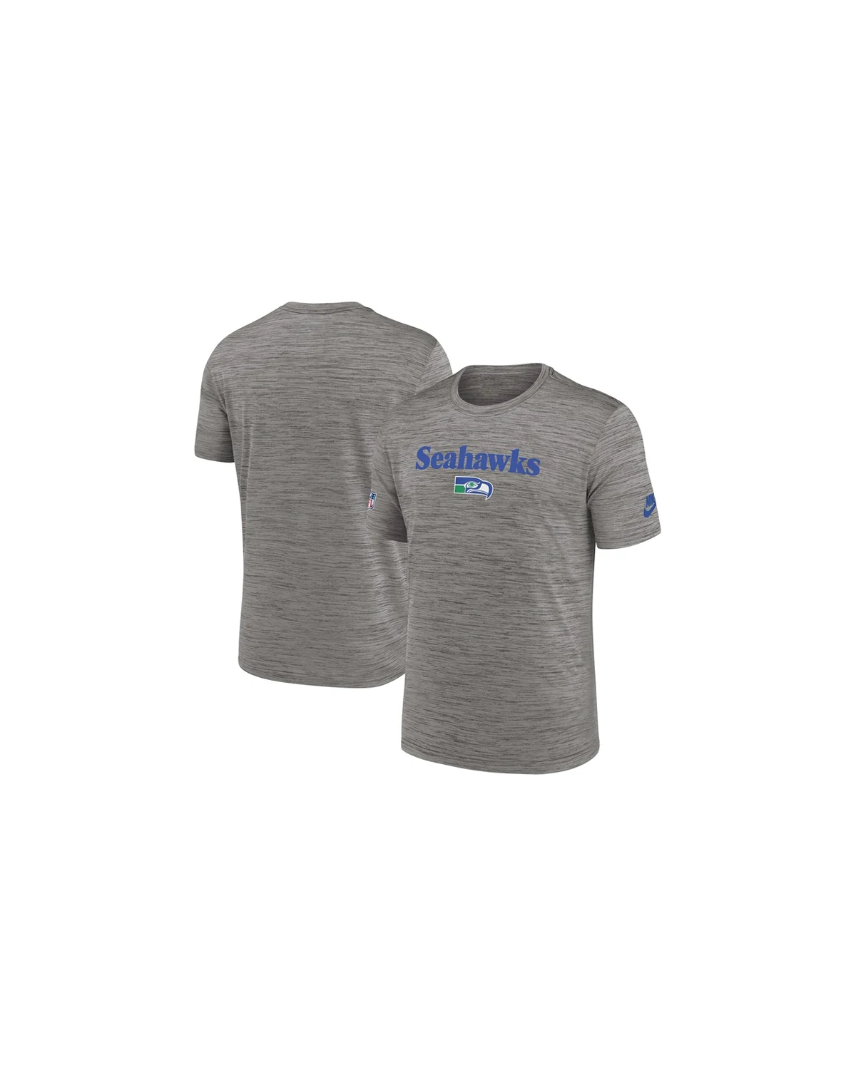 Men's Heather Charcoal Seattle Seahawks Throwback Sideline Performance T-shirt