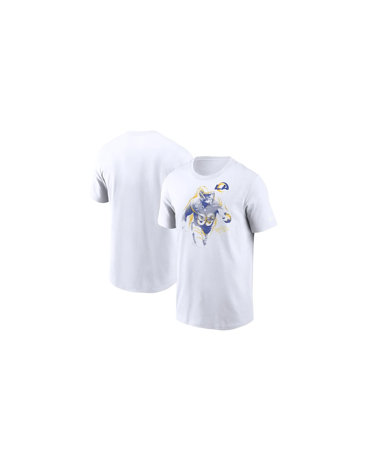 Men's Aaron Donald White Los Angeles Rams Player Graphic T-shirt
