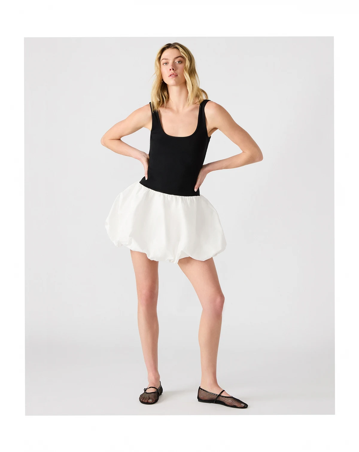 Women's Bubble Linnea Mixed-Media Mini Dress