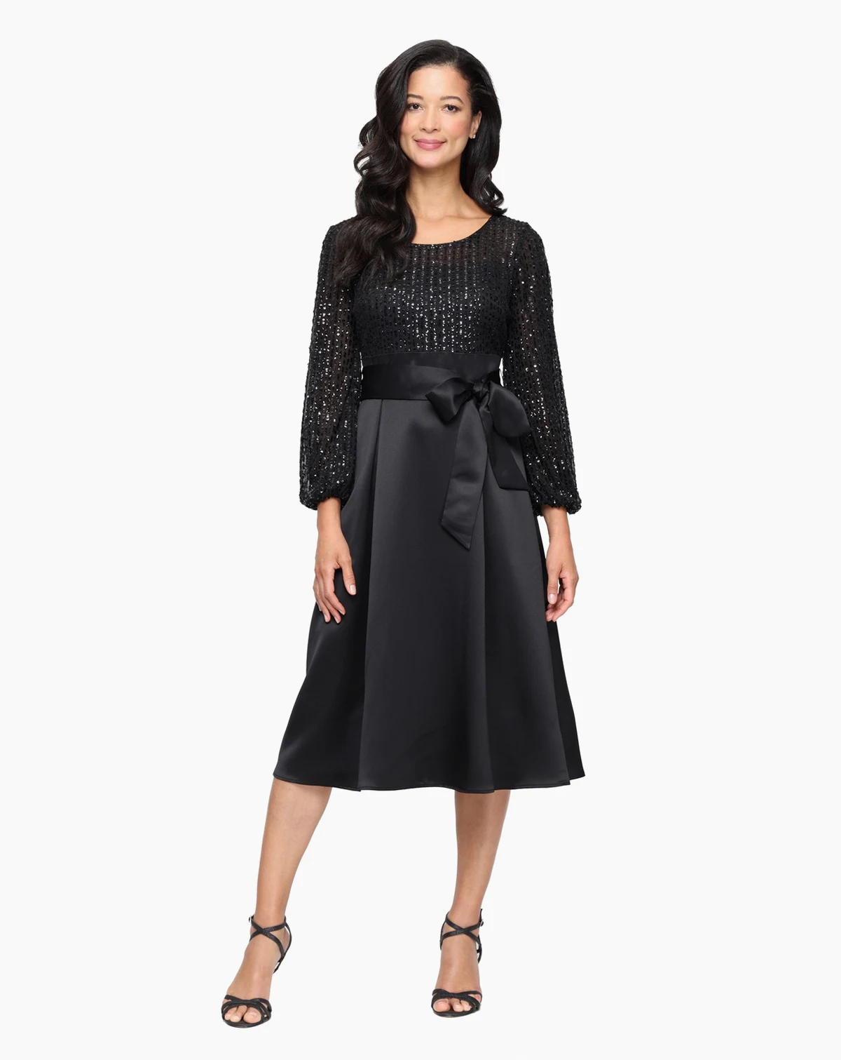 Women's Midi Long-Sleeve Dress