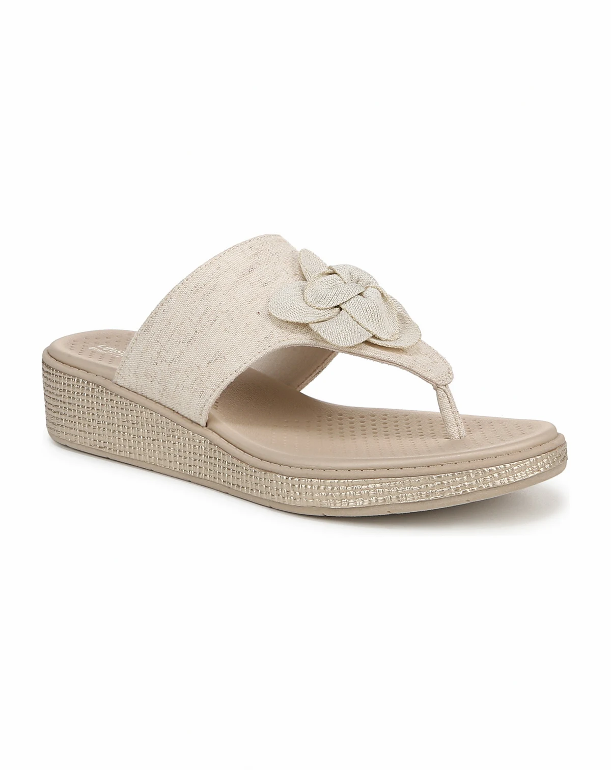 Women's Bloom Washable Thong Slip On Wedge Sandals