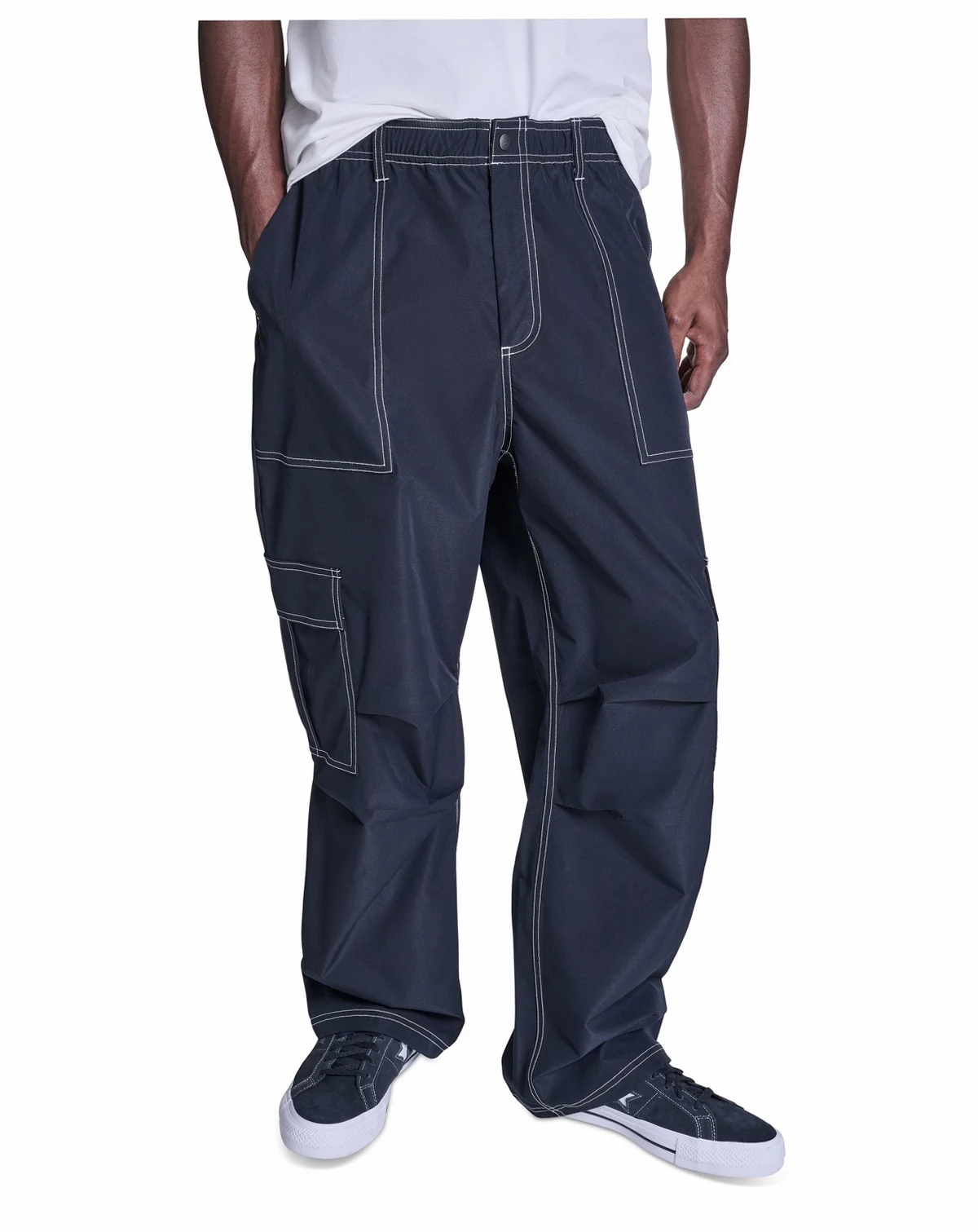 Men's Wide-Leg Ripstop Cargo Pants