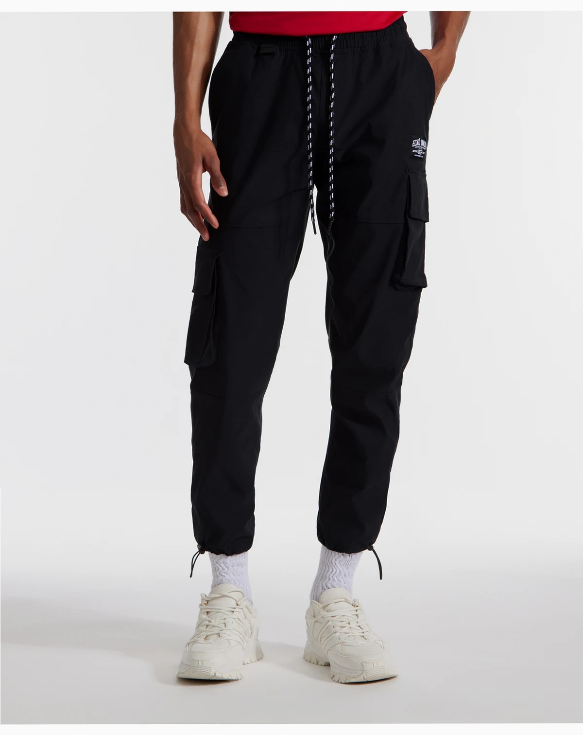 Men's Toggle Pouch Cargo Jogger Pants
