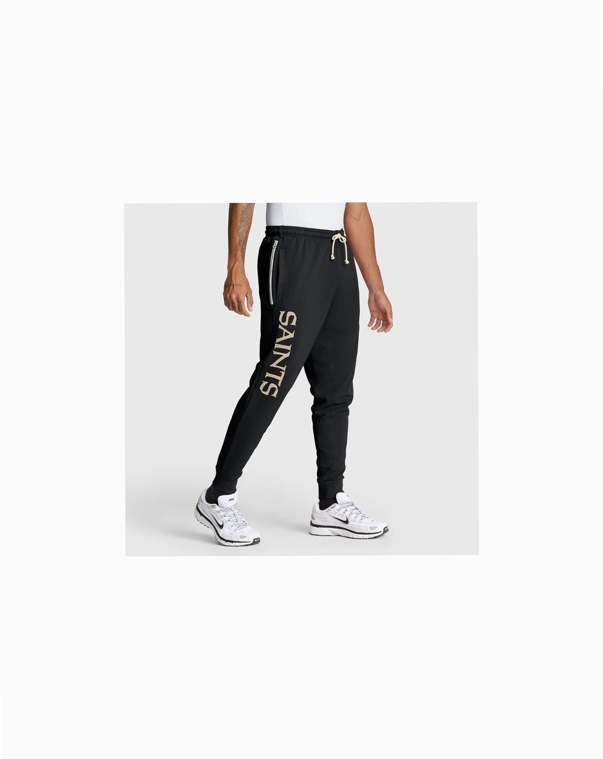 Men's Black New Orleans Saints Sideline Standard Issue Ground Game Dri-FIT Taper Pants