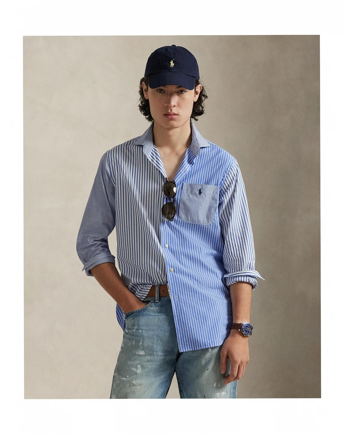 Men's Classic-Fit Striped Broadcloth Fun Shirt