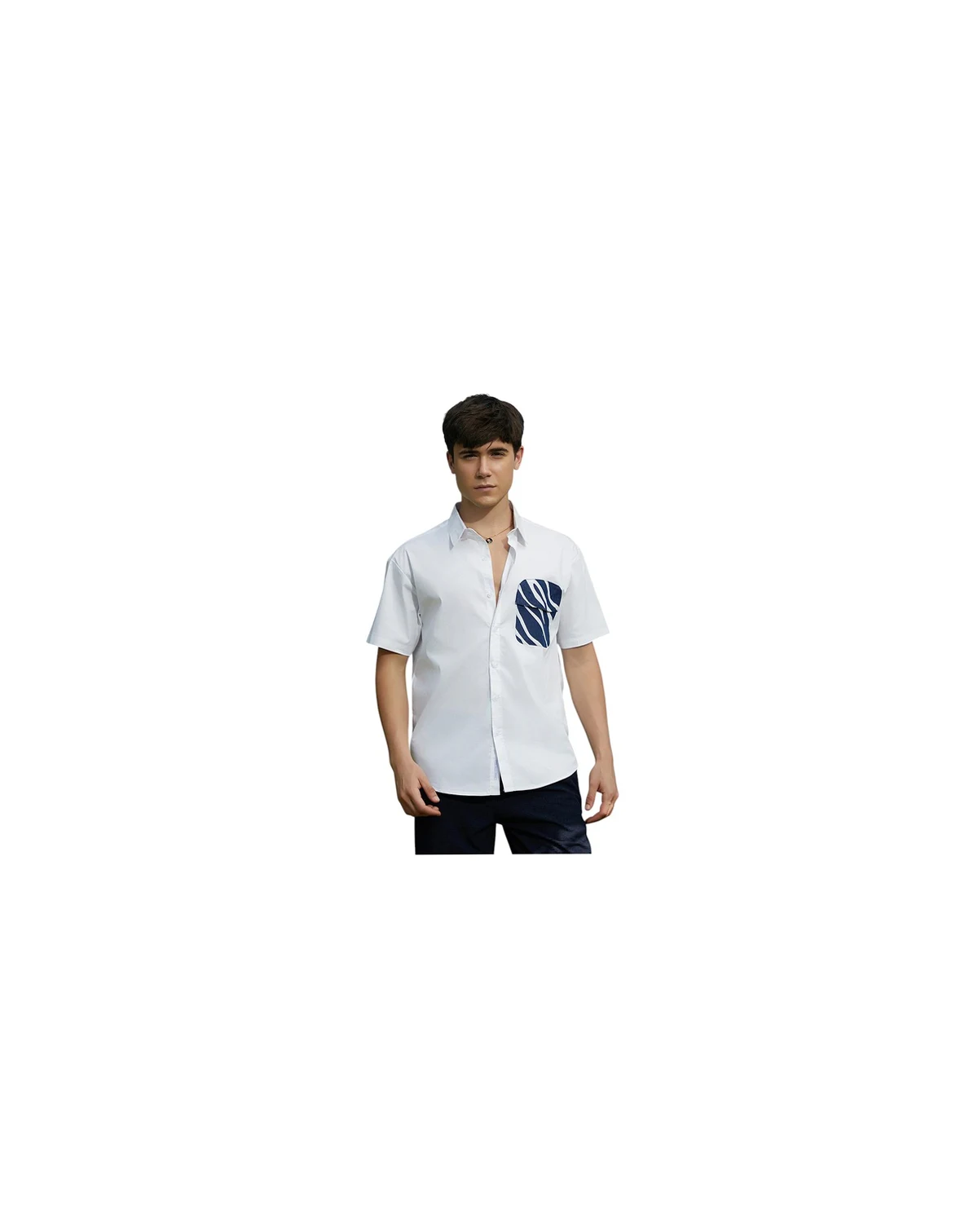 Men's Zebra-Block Shirt