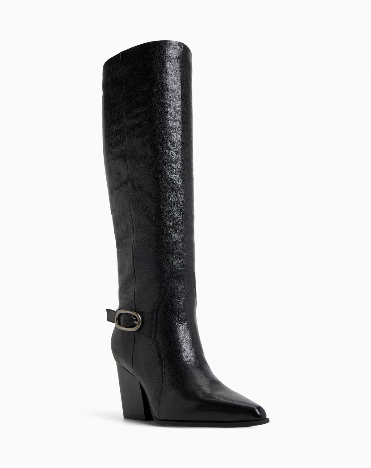 Women's Saddle Buckle Tall Dress Boots