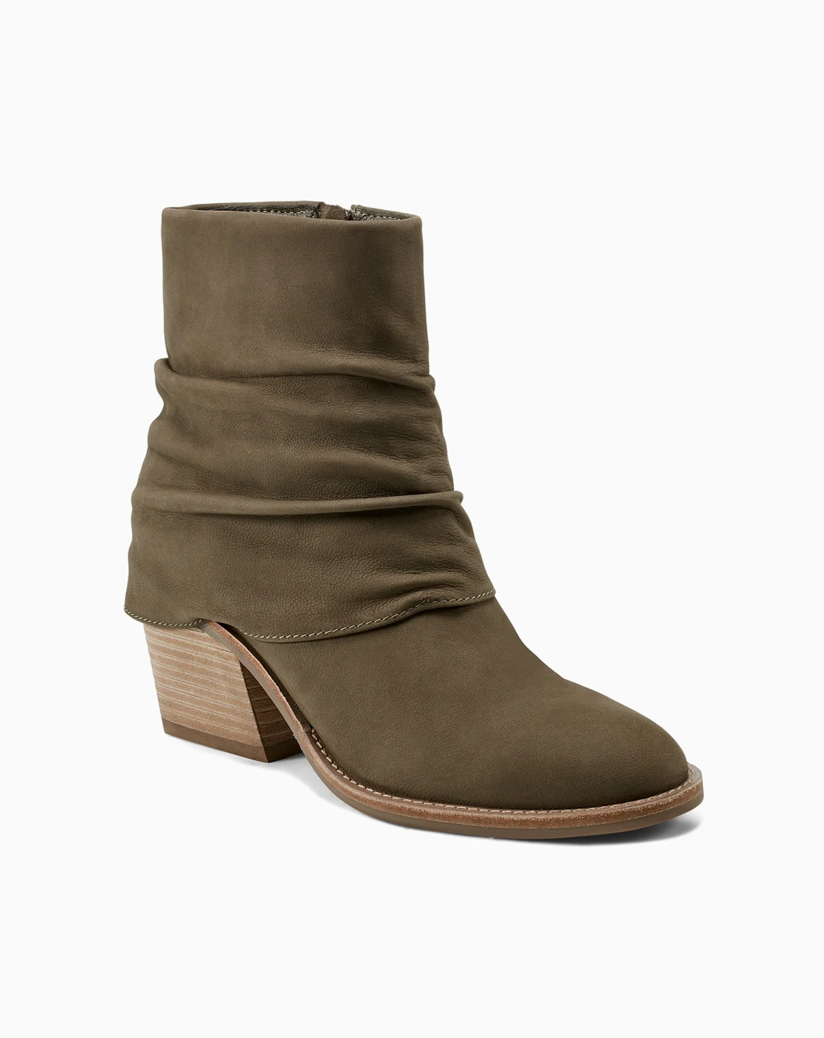 Women's Savvy Ruched Block Heel Boots