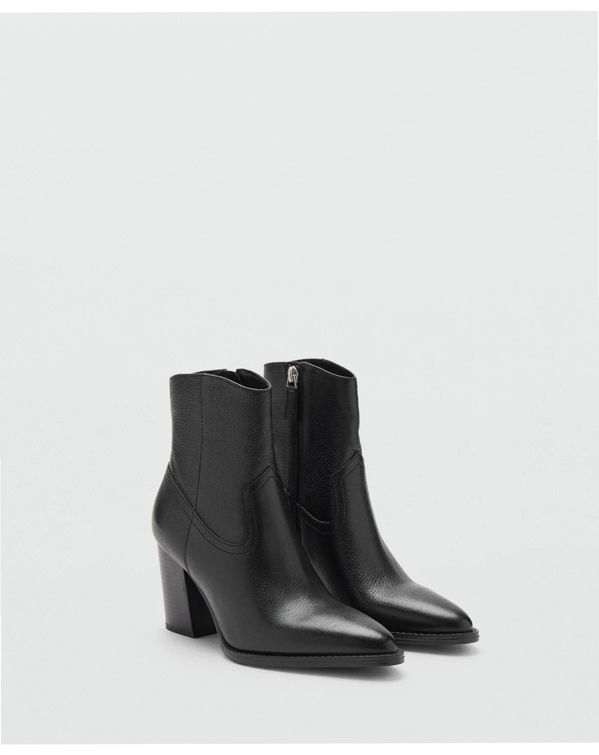 Women's Leather Pointed Ankle Boots