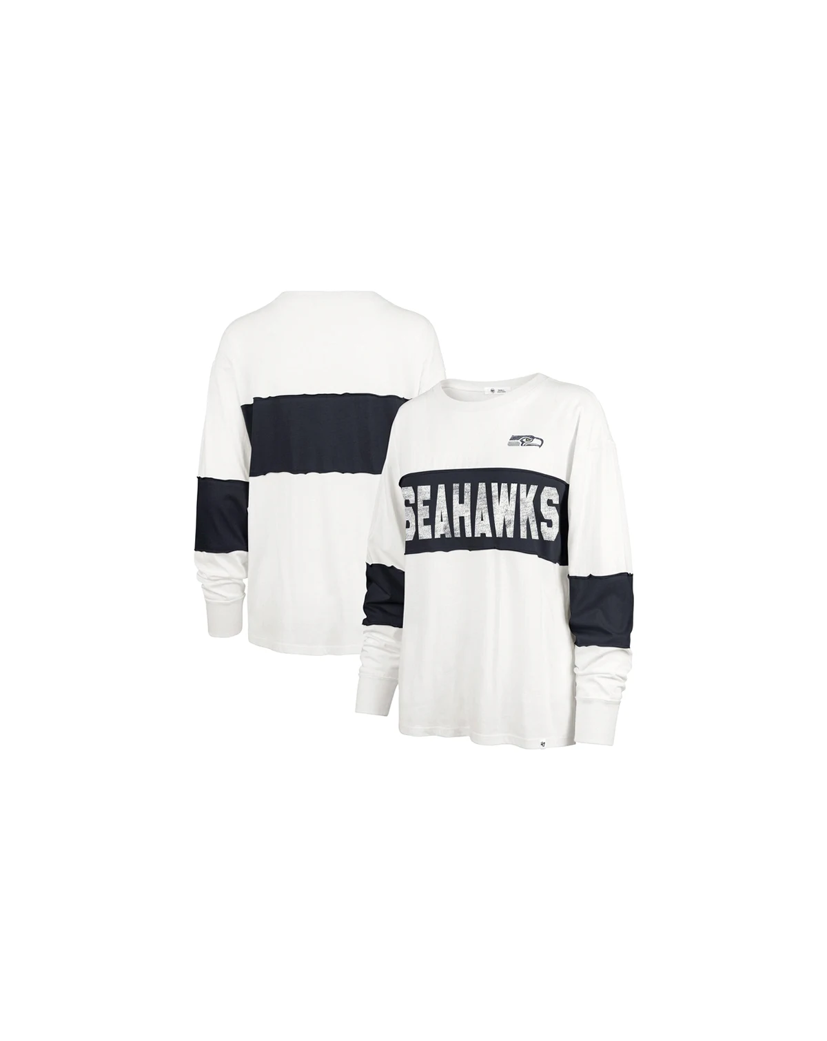 Women's Cream Seattle Seahawks Clubhouse Pride Taylor Long Sleeve T-Shirt