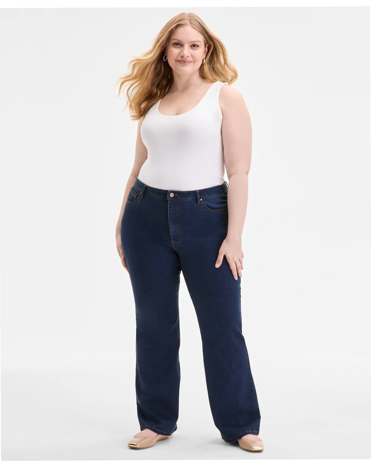 Plus Size Lexington High-Rise Slim Bootcut Jeans