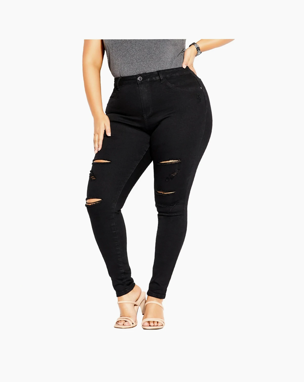 Plus Size Rock N Roll Skinny Jean