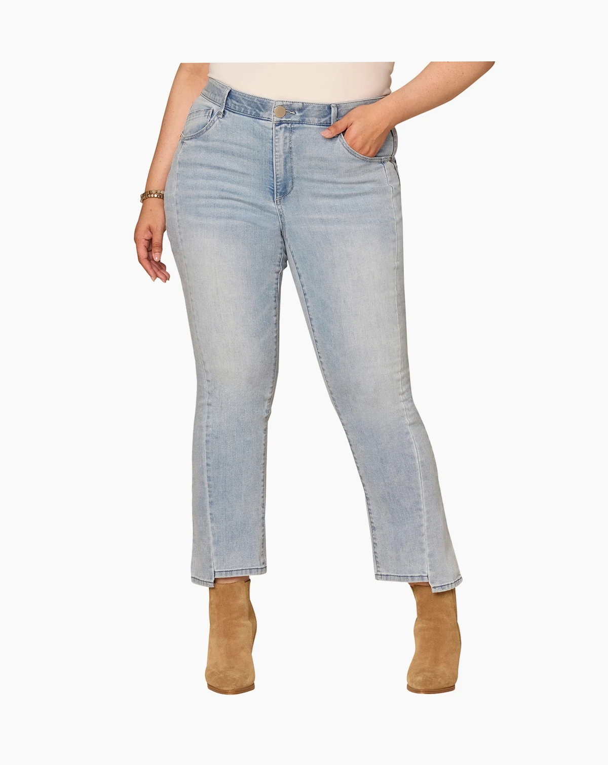 Plus Size Skyrise Barely Boot Cut Jeans