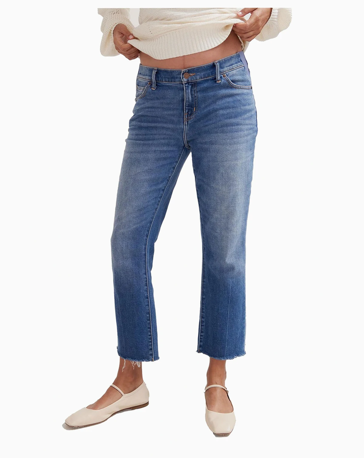 Maternity The Under the Bump Crop Jean