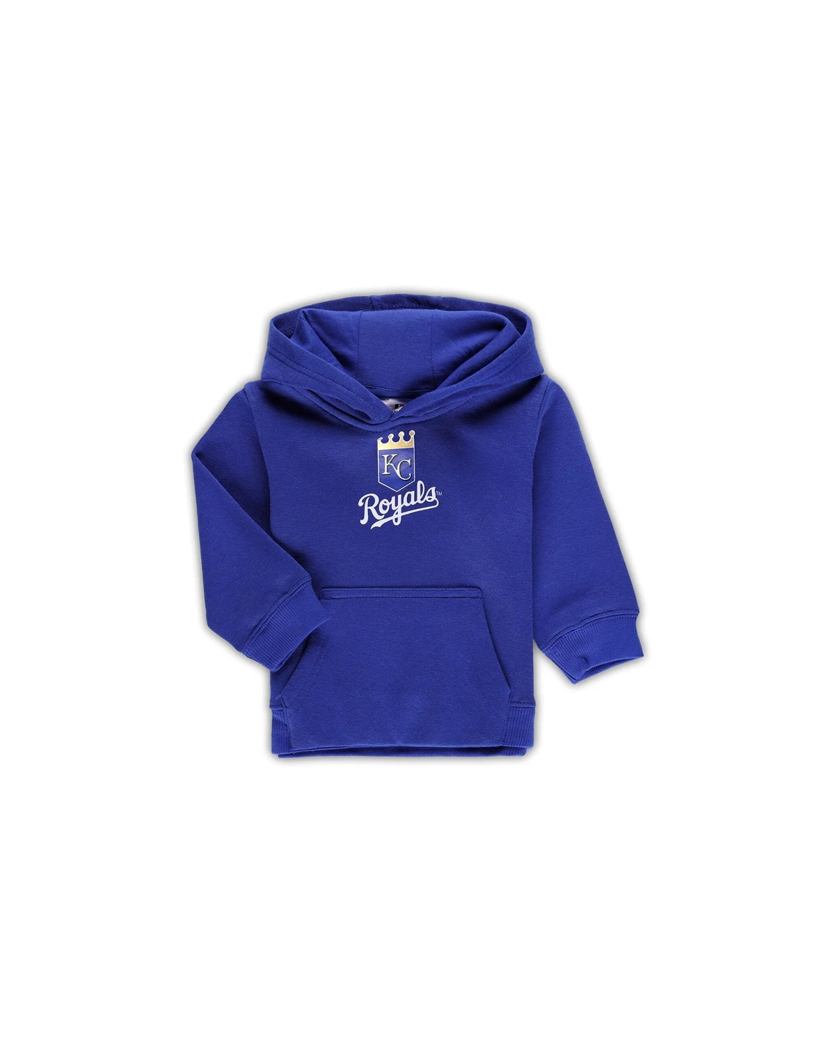 Toddler Boys and Girls Royal Kansas City Royals Team Primary Logo Fleece Pullover Hoodie