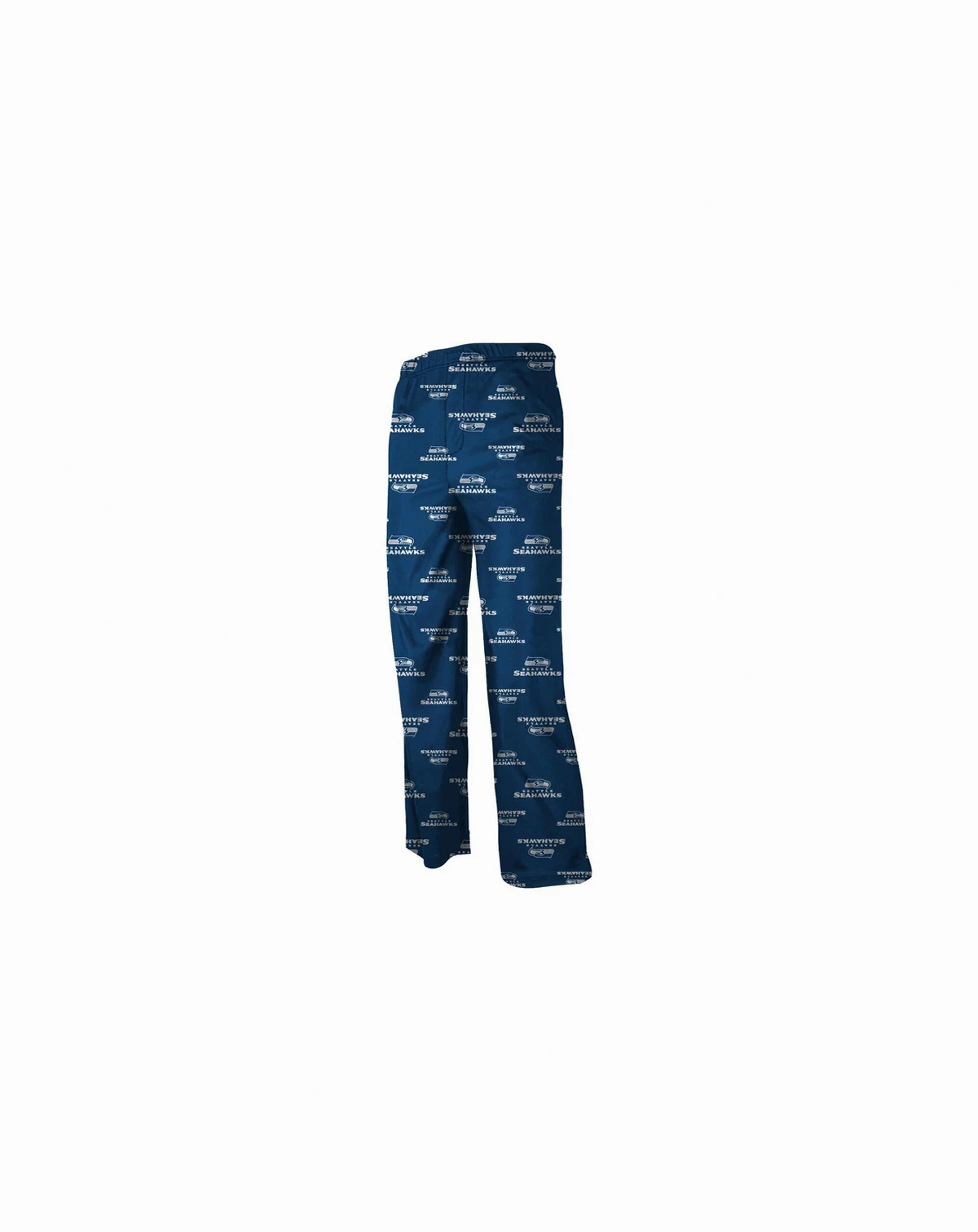 Seattle Seahawks Unisex Preschool Toddler Allover Logo Flannel Pajama Pants - Navy Blue