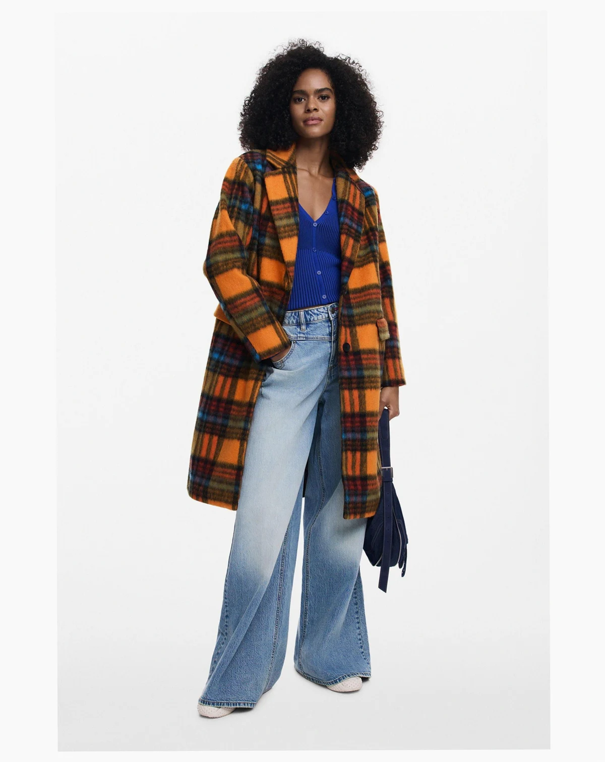 Women's OVERSIZE CHECK COAT