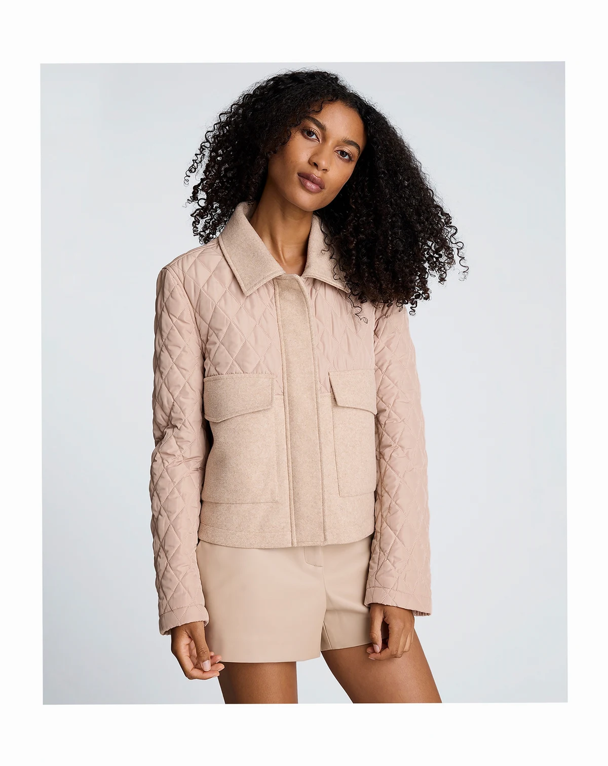 Women's Quilted Patch Pocket Jacket