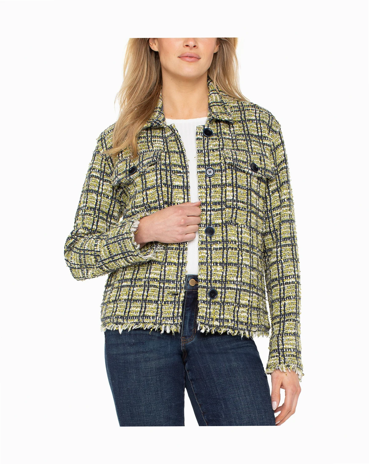 Women's Fray Edge Cargo Shacket