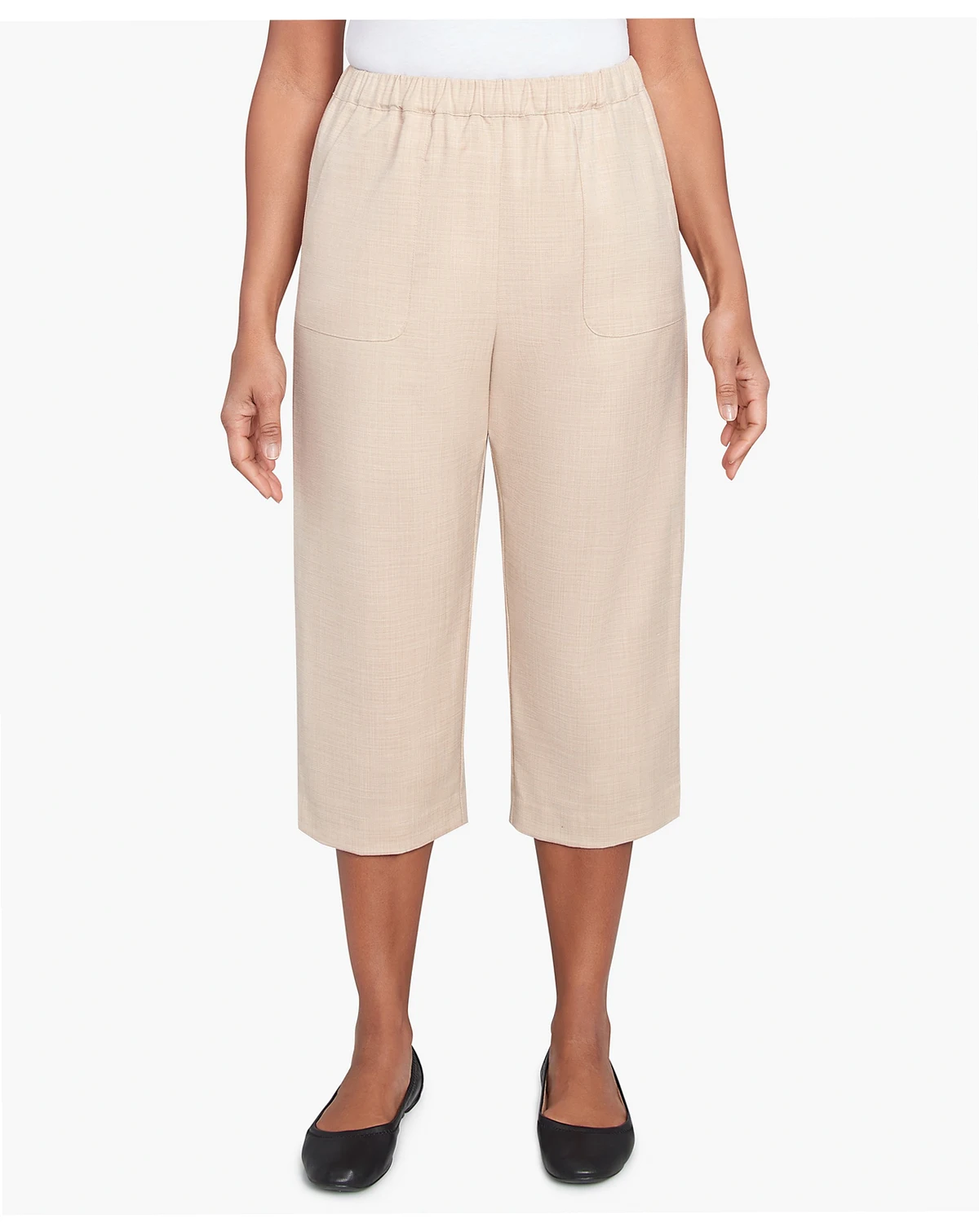 Women's Catalina Island Patch Pocket Elastic Waistband Capri Pants