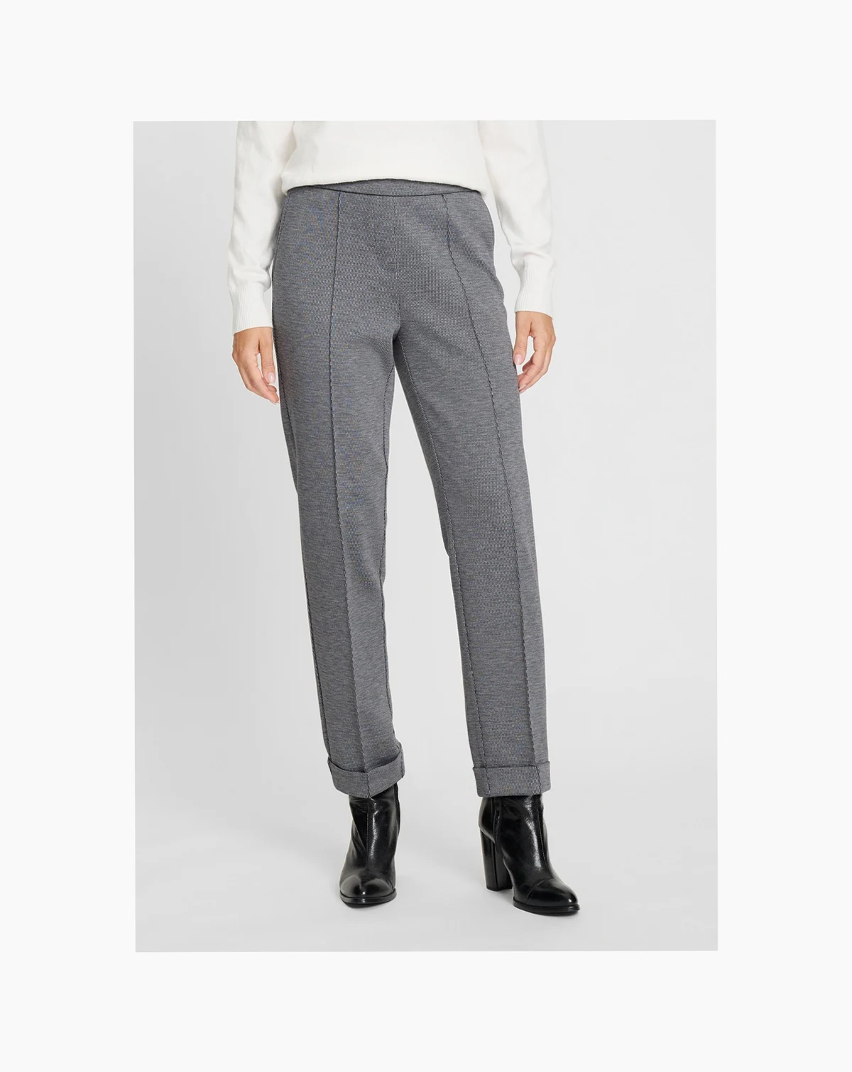 Lisa Fit Micro Pattern Cropped Pant