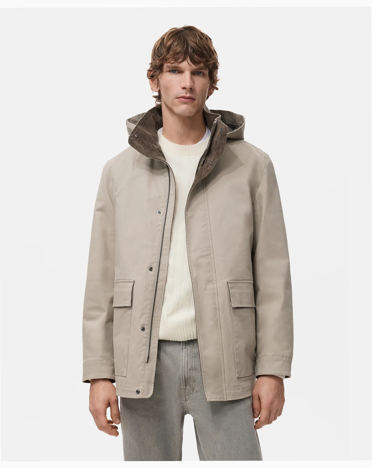 Men's Detachable Inner Hood Parka
