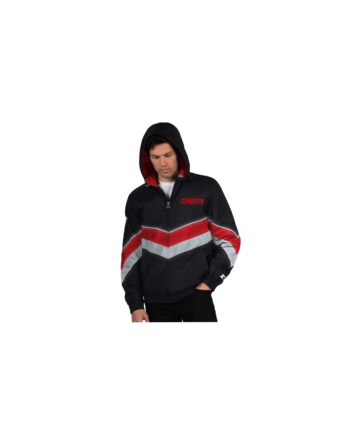 Men's Black/Red Kansas City Chiefs Thursday Night Gridiron Full-Zip Jacket
