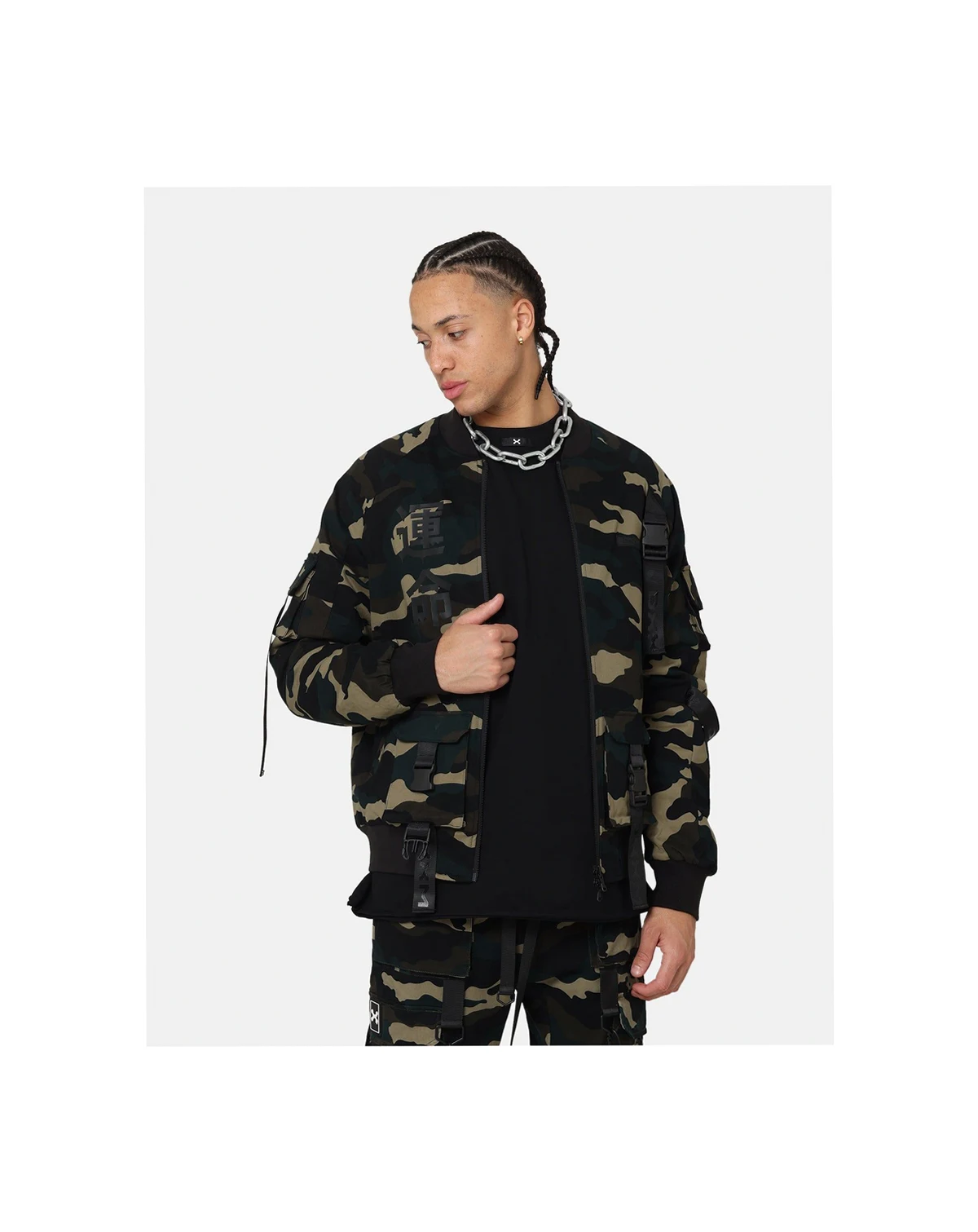 Men's L-4 A Camo Utility Bomber Jacket