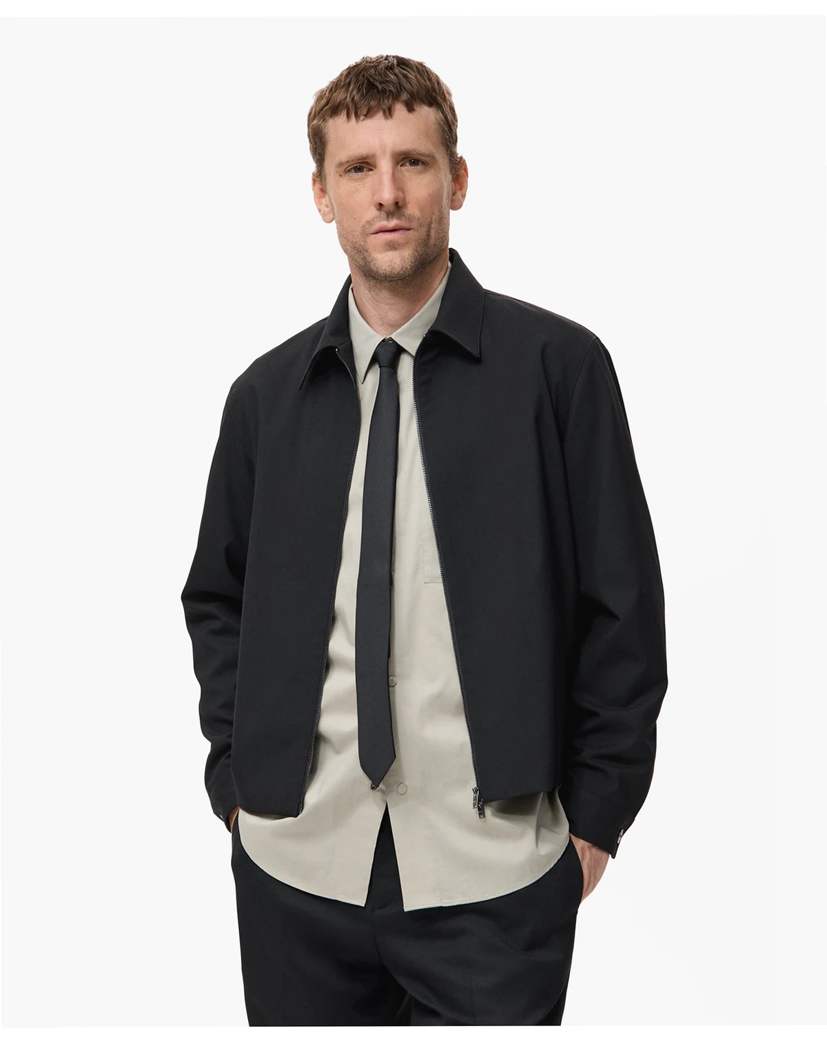 Men's Pockets Straight-Fit Jacket