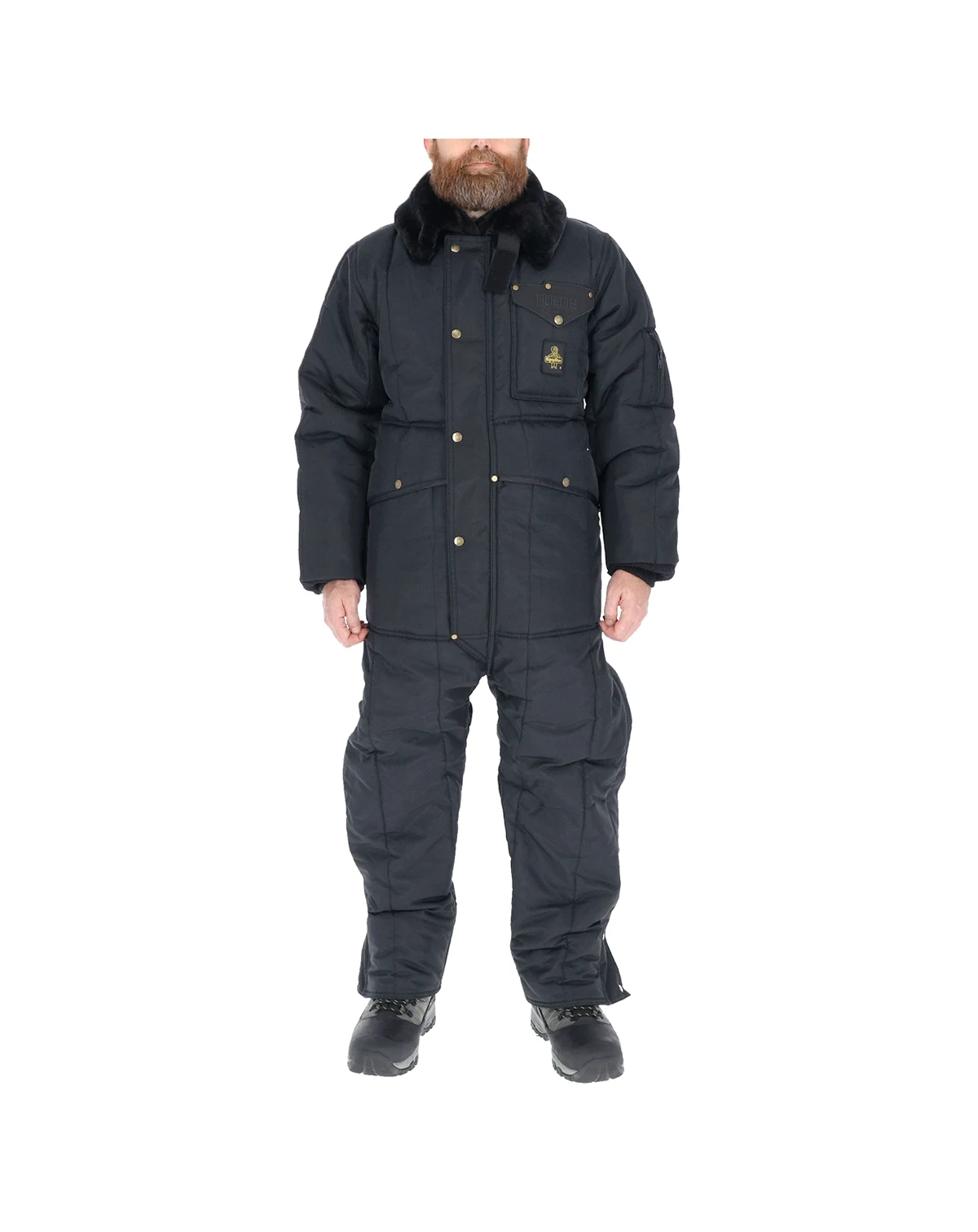 Men's Iron-Tuff Insulated Coveralls with Hood - Heavy-Duty Cold Weather Gear for Extreme Conditions
